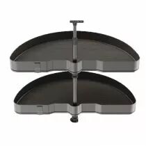 Set 2 plateaux 1/2 rond diam 800    haut reglable 700 a 800mm