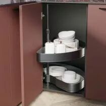 Set 2 plateaux 1/2 rond diam 800    haut reglable 700 a 800mm