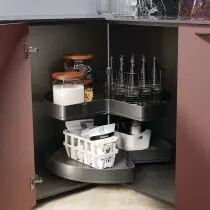 Set 2 plateaux 1/2 rond diam 800    haut reglable 700 a 800mm