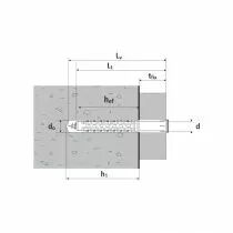 Cheville nylon multifonction grande longueur GX-L