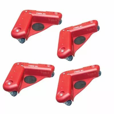 Jeu de 4 coins roulants plastique - charge 200 kg