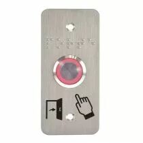 Bouton poussoir antivandale sur plaque - 12V