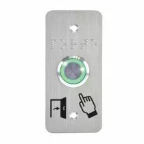 Bouton poussoir antivandale sur plaque - 12V