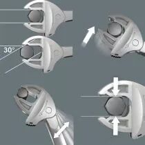 Jeu de 4 cl&eacute;s &agrave; fourche auto-ajustable Joker 6004