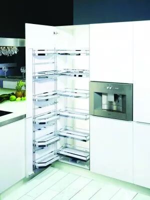 Ensemble coulissant Tandem Arena style chrom� hauteur 800 mm
