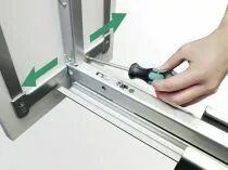 Kit armoire coulissante Dispensa anthracite