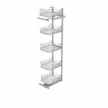 Colonne extractible &eacute;quip&eacute;e cuisine 5 paniers