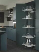 Colonne extractible &eacute;quip&eacute;e cuisine 5 paniers
