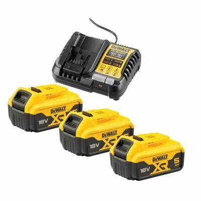 Pack de batteries 18 V Li-Ion - 5 Ah + chargeur