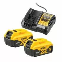 Pack de batteries 18 V Li-Ion - 5 Ah + chargeur