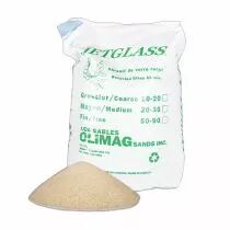 Abrasif de sablage en verre broy&eacute; Jetglass - duret&eacute; 6,5