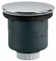 Bonde receveur douche capot ABS serti inox &oslash; 90 mm