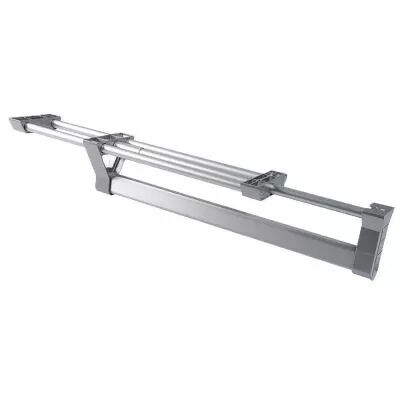 Porte-cintres coulissant - aluminium anodis� mat