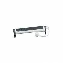 Multiprise rotative 4 prises avec parafoudre blanc et noir