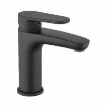 Mitigeur de lavabo noir mat + vidage Domao 300