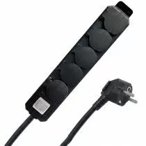Multiprise &eacute;tanche avec interrupteur 5 prises IP44