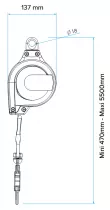 Antichute EAGLE EDGE&reg; &agrave; rappel automatique - 140 kg
