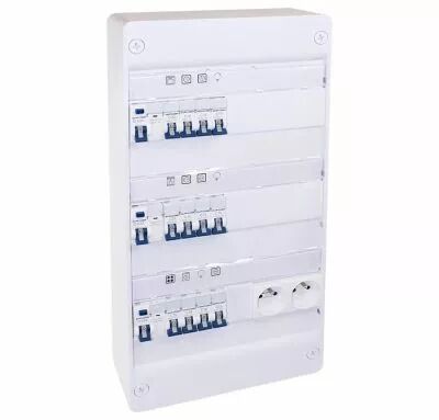 Tableau �lectrique mont� c�bl� 3 rang�es 39 modules  