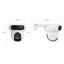 Cam&eacute;ra motoris&eacute;e filaire &agrave; double objectif wifi H90 Dual 2K/2K+