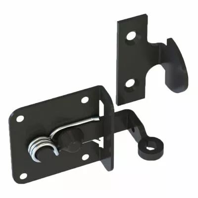 Verrou sym�trique bras long avec mentonnet sur plaque