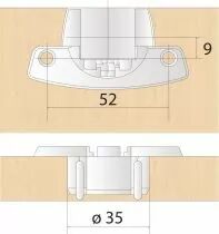 Charni&egrave;re Selekta &oslash; 35 mm - Hettich