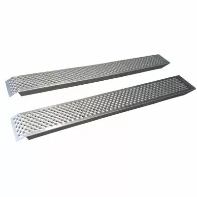 Jeu de 2 rampes aluminium sans rebord - 1000 kg / paire