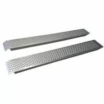 Jeu de 2 rampes aluminium sans rebord - 1000 kg / paire