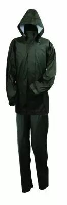 Ensemble de pluie vert en polyurthane