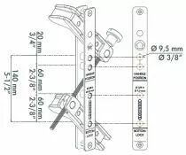 Coffret pour percage serrures et gâches Locinox - DRILL-FIX