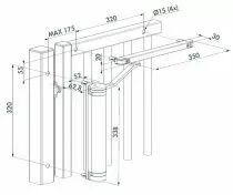 Ferme portail hydraulique - Lion