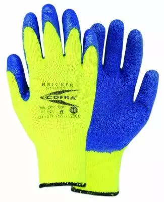 Gants hiver coton enduit latex - Bricker