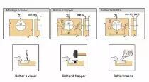 Blum charnière invisible ø 35 mm série Clip Top porte semi-applique - ouverture 107°