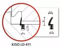 LD411PVC - largeur de rainure 4 mm - profondeur de rainure 7,5 mm