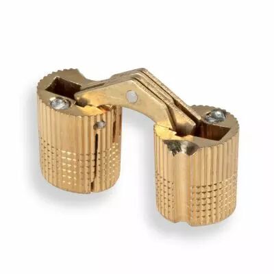 Charnire invisible  entailler 180 corps cylindrique - laiton