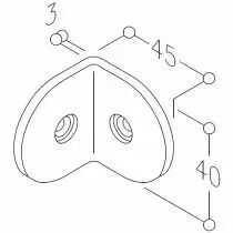 Equerre de fixation