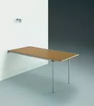 Support pour table mural pliable alu   