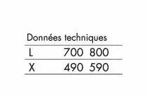 Paire de coulisses de table