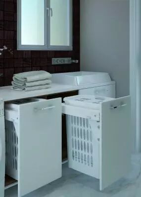 Panier  linge coulissant 