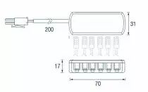 Réglette Sky xT - blanc neutre - 24 V