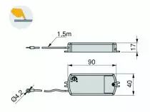 Détecteur Red Eye 5 et écrou enjoliveur - 220 V