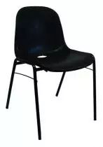 Chaise coquille noire