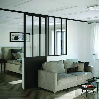 Profil verrire coulissante - aluminium laqu