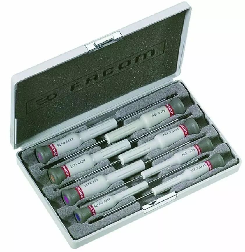 Coffret de 8 tournevis Micro-Tech® - à fente - Phillips® série AEF.J3