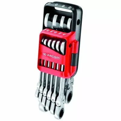 Jeu de 10 cls mixtes  cliquet articules - 467BF.JP10 