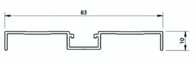 Compensateur de plinthe aluminium