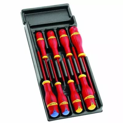 Module de 8 tournevis protwist isols 1000v