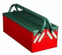 Boîte à outils métallique 1 étage - 3 compartiments