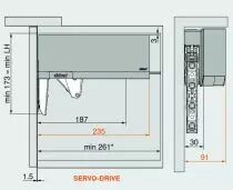 Accessoires pour AVENTOS HK TOP - SERVO DRIVE