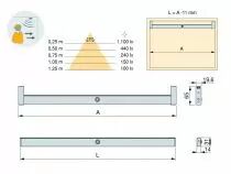 Tube de penderie POLUX Led - 12V