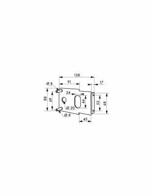 A cylindre europen horizontale  fouillot - Carr de 6 mm